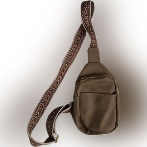 Crossbody Beige Boho Hippy festival Bag